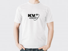 T-shirt - KV2 logo. White. 