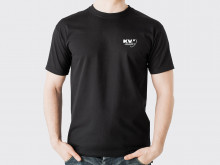 T-shirt - KV2 logo. Both sides. Black. 