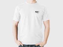 T-shirt - KV2 logo. Both sids. White. 